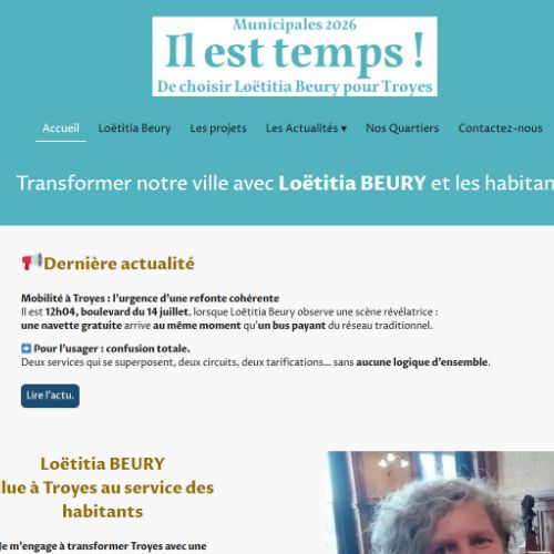 Il est temps. Loëtitia Beury à Troyes